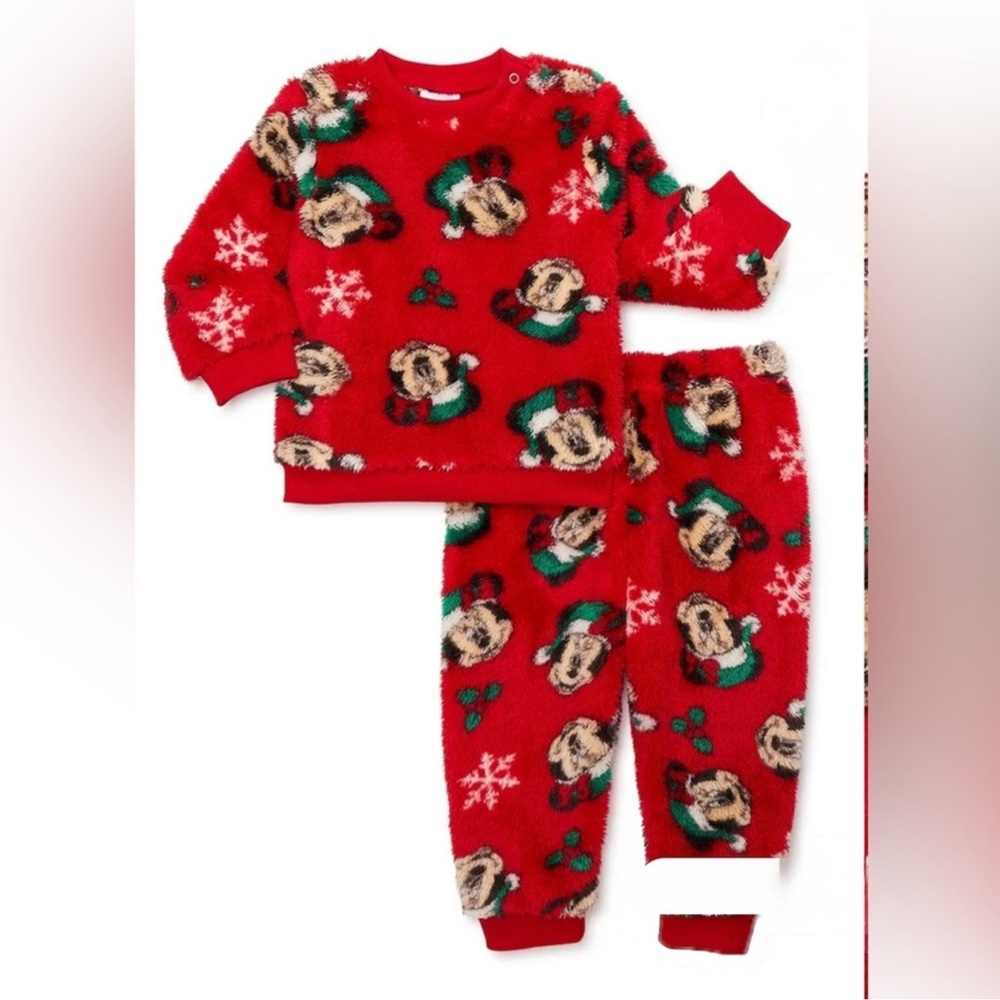 Disney Red and White Kids Pajama Set
